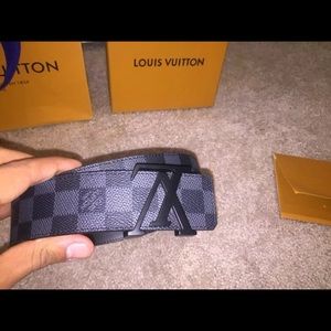 Louis Vuitton Damier Azur Belt